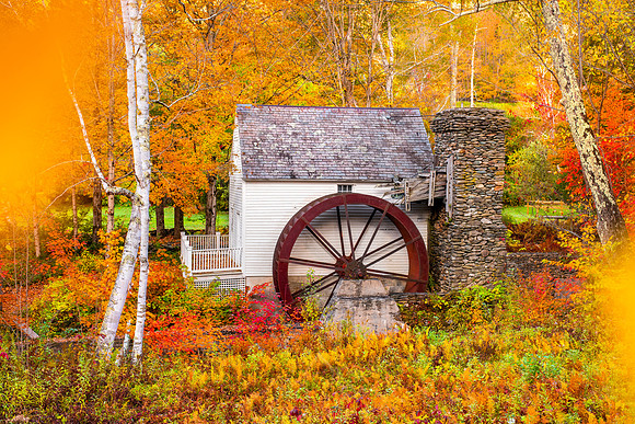 VERMONT MILL IN AUTUMN