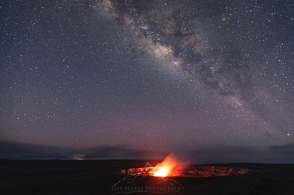 KILAUEA CALDERA AND MILKYWAY | AUGUST 2010