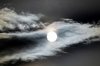 SUN THROUGH CLOUDS IN THE ALABAMA HILLS