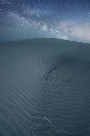 SAND DUNES AND MILKY WAY