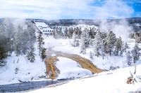OLD FAITHFUL INN DURING WINTER
