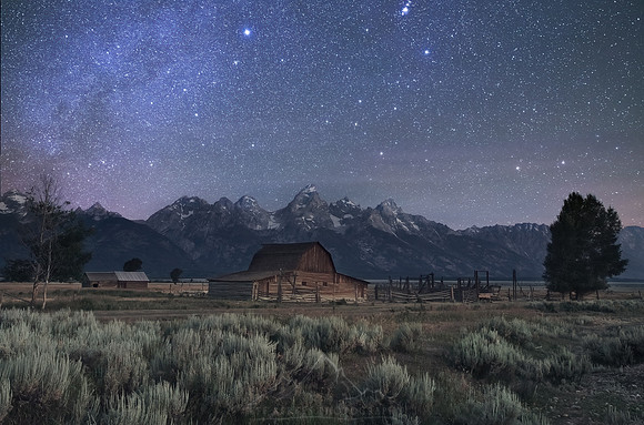 GRAND TETON AT NIGHT