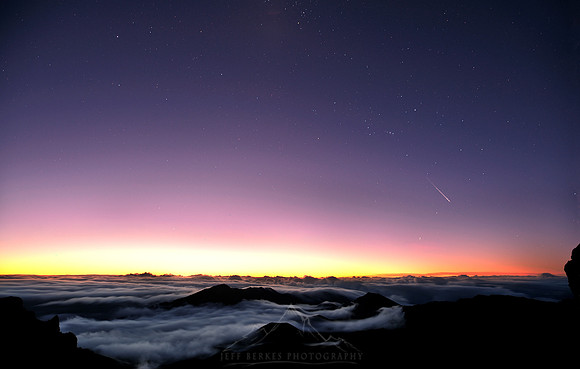 HALEAKALA METEOR AT SUNRISE