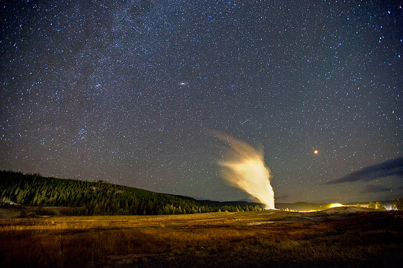 SUPER BLOOD MOON | ANDROMEDA | A SHOOTING STAR AND OLD FAITHFUL