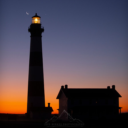 CRESCENT MOON AND VENUS | OUTER BANKS | 2022