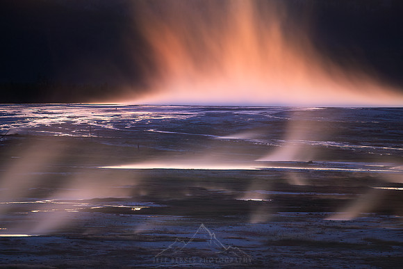 GRAND PRISMATIC AT SUNSET
