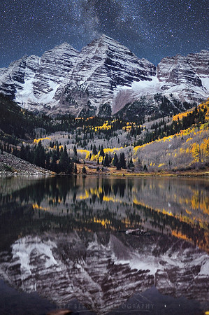 MAROON BELLS NIGHT SKY
