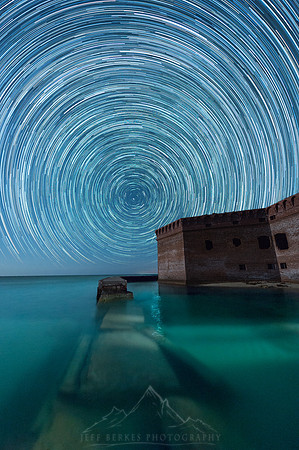 FORT JEFFERSON STARTRAIL FIREBALL REFLECTION