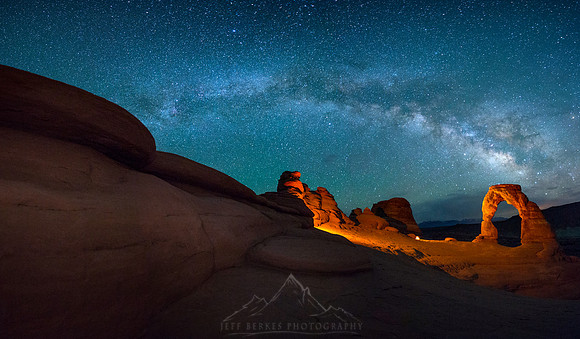 DELICATE ARCH MILKY WAY PANORAMA