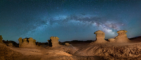GOBLIN VALLEY MILKY WAY PANORAMA