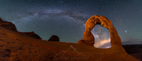 DELICATE ARCH MILKY WAY PANORAMA