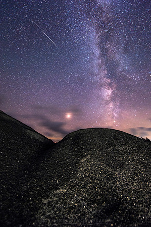 PERSEID METEOR OVER CHERRY SPRINGS
