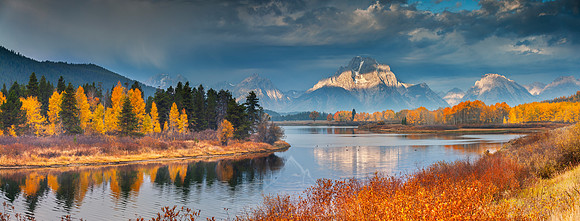 OXBOW BEND PANORAMA | GRAND TETON NATIONAL PARK
