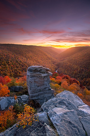 FIERY AUTUMN SUNSET | WEST VIRGINIA