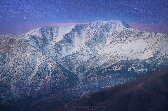 SNOWY MOUNTAIN, STARRY NIGHT