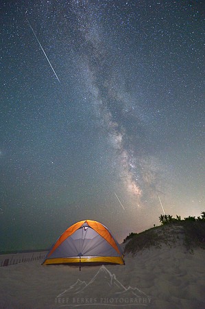 PERSEIDS OVER TENT 2021