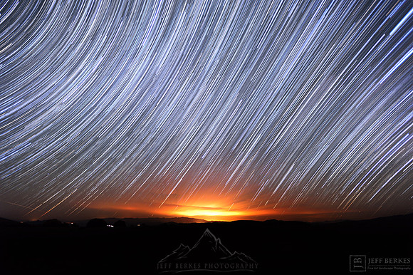 STAR TRAILS OVER LAS VEGAS