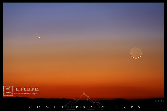 Comet Pan-STARRS and the Crescent Moon