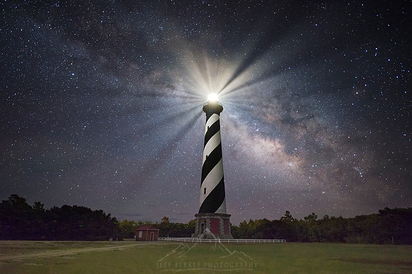 CAPE HATTERAS LIGHTHOUSE AND MILKY WAY