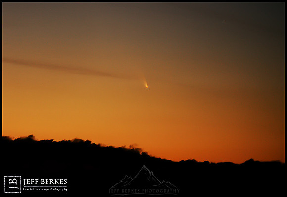 Comet PanSTARRS in the Sunset